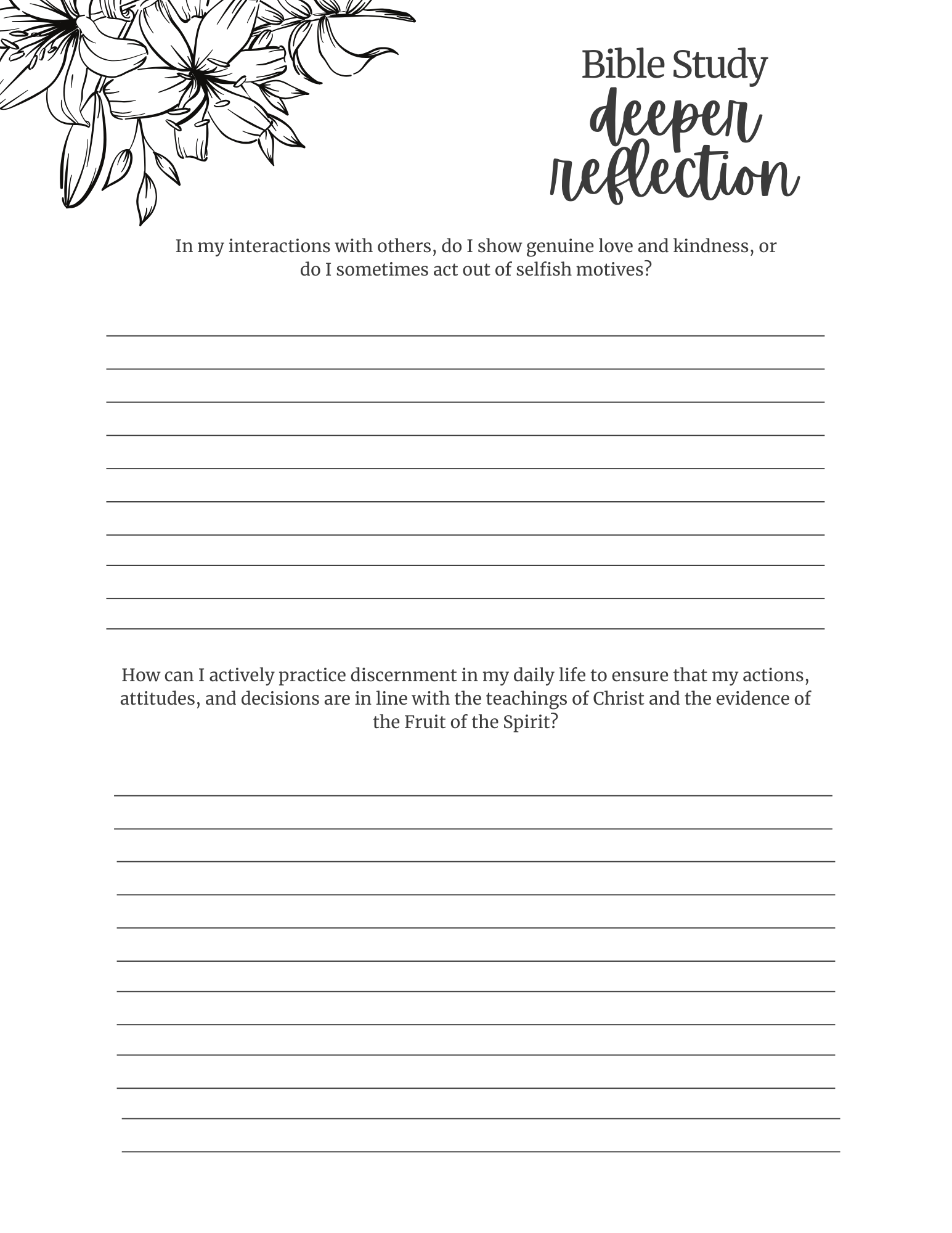 Fruit of The Spirit Bible Study