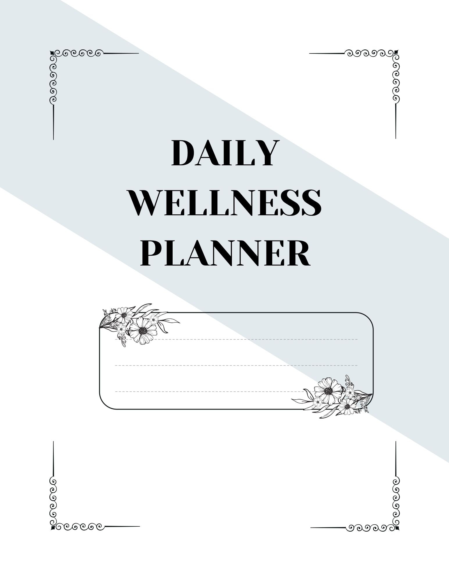 Wellness Planning Tracker: